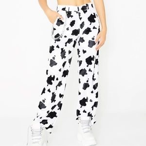 Omighty Velour Cow Pants